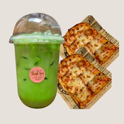 คู่อิ่มคุ้มชาเขียว+ขนมปัง