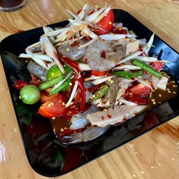 ตำตอแหล๋ กุ้งสด หมูยอ