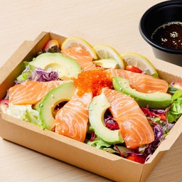 Salmon avocado salad