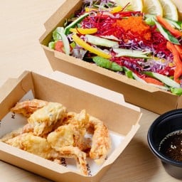 Crispy soft shell salad
