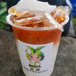 ชาไทยมะพร้าวนมสดเย็น ขนาด 16 ออนซ์