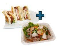 [เซตสุดฮิต] ยำวุ้นเส้น + Chicken Teriyaki Sandwich