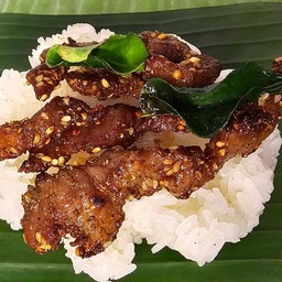 ข้าวเหนียว+หมูฟินกินเพลิน