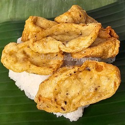 ข้าวเหนียว+ทอดหมูยอ