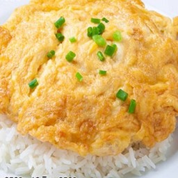 ข้าวไข่เจียว (ไม่ใส่เนื้อสัตว์)