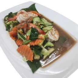 ผัดบล๊อคโคลี่หมู/กุ้ง
