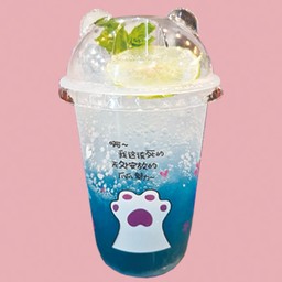 ชาสับปะรดบลูฮาวาย โซดา Blue Hawaii Pineapple Tea or Soda 8006