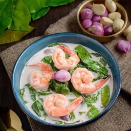 ใบเหลียงต้มกะทิกุ้งสด