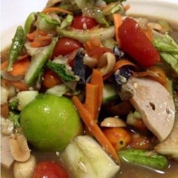 ส้มตำหมูยอ ปลาร้า