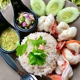 ข้าวกุ้งแกะ เนื้อกรอบกรอบ หวานฉ่ำ