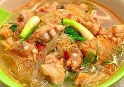 แกงกระดูกอ่อนหมู+วุ้นเส้น แนวอีสาน