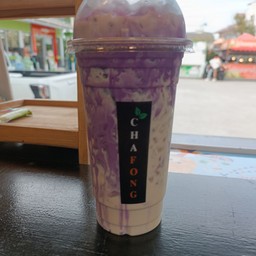 นมหมีเผือกเย็น