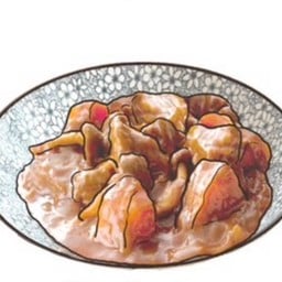 ข้าวเนื้อซี่โครงตุ๋นไวน์แดง