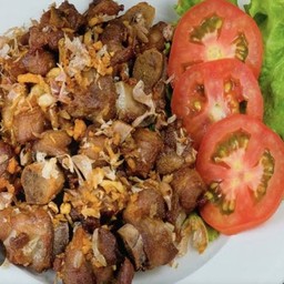 กระดูกหมูอ่อนทอดกระเทียม