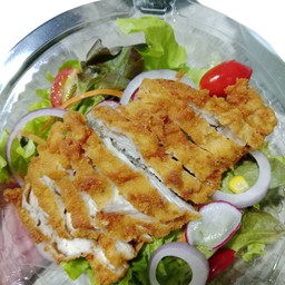 สลัดไก่ทอด/ไก่ย่าง