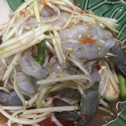 ตำกุ้งสด