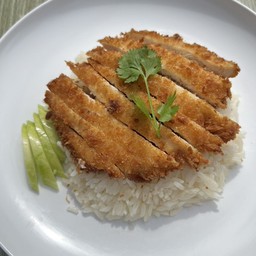 ข้าวมันไก่ทอด