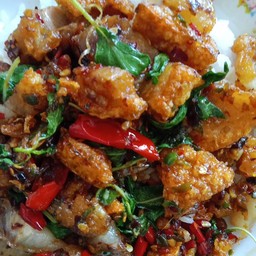 ข้าวกะเพรา ข้าวไข่ข้น สามควายเผือก