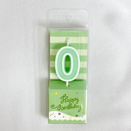 เทียนพาสเทล เลข 0