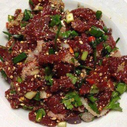 ก้อยเนื้อดิบ(ไม่ขม)