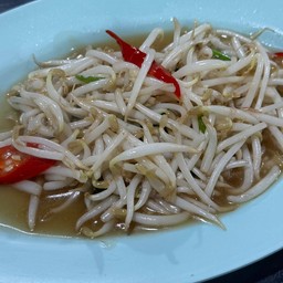 ถั่วงอกผัดน้ำมันหอย