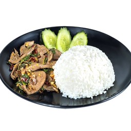 ข้าวกะเพราตับ