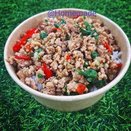 ข้าวกระเพราหมูสับ