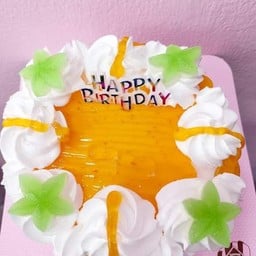 เค้กวนิลานมสดหน้าแยมส้ม