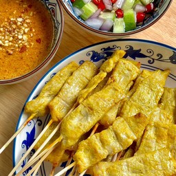 หมูสะเต๊ะพลอยไทย+สุกี้โบราณฉ่ำๆ