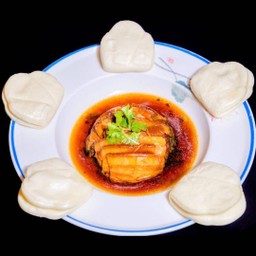 13-หมูสามชั้นนึ่งผักกาดดอง แพนเค้กใบบัว