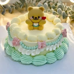 ครึ่งปอนด์ เค้กหมีเนยครีมสีเหลือง