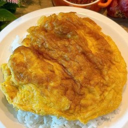 ข้าวราดไข่เจียว2ฟอง