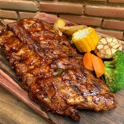 ซี่โครงหมู อบซอสบาร์บีคิว