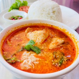 ข้าว ต้มยำปลากะพง