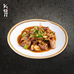 ไส้หมูผัดมิโซะ