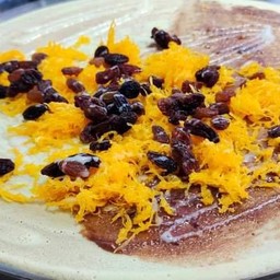 เครป(ฝอยทอง+ลูกเกด)