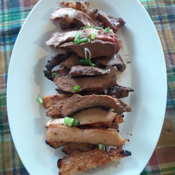 ย่างรวมเนื้อเสือร้องไห้,ตับ,ลิ้น