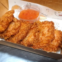 กุ้งผสมปลาชุบแป้งทอด