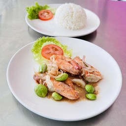 ข้าวกุ้งผัดกะปิสะตอ