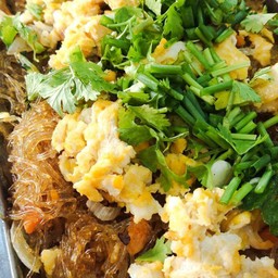 วุ้นเส้นผัดไข่