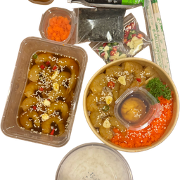 [เซตสุดฮิต] เซ็ต B + ข้าวหน้ากุ้งดับเบิ้ลดองเกาหลี