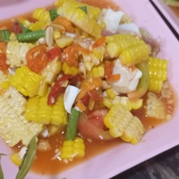 ตำข้าวโพดไข่เค็ม