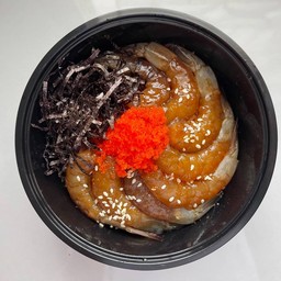 ข้าวหน้ากุ้งดอง(กุ้ง8ตัว)