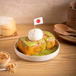 โทสต์คาราเมล สังขยาใบเตย