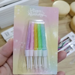 เทียนสั้นหลากสี