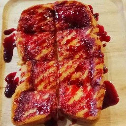 ปังปิ้งแผ่น-แยมบูลเบอรี่