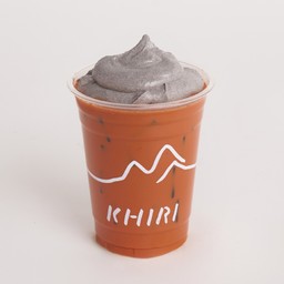 ชาไทยใส่นม ครีมงาดำ