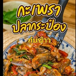 กะเพราะปลากระป๋อง (กับข้าว)