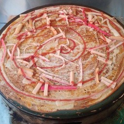 พิซซ่า+ไส้กรอก+ปูอัด