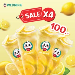 เซตน้ำมะนาวคลายร้อน (น้ำมะนาวเย็น 4 แก้ว)